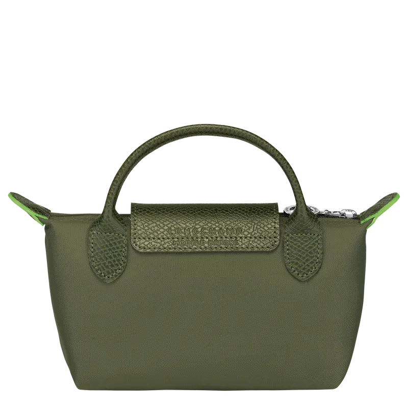 Le Pliage Green Pouch with handle