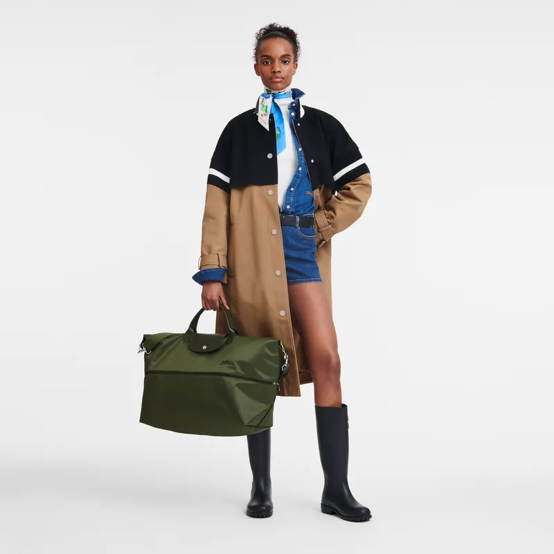 Le Pliage Green Travel bag expandable