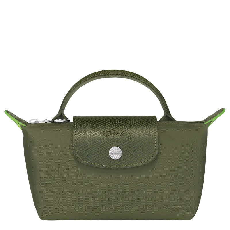 Le Pliage Green Pouch with handle