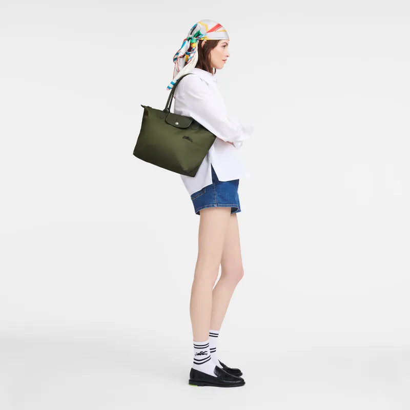 Le Pliage Green M Tote bag