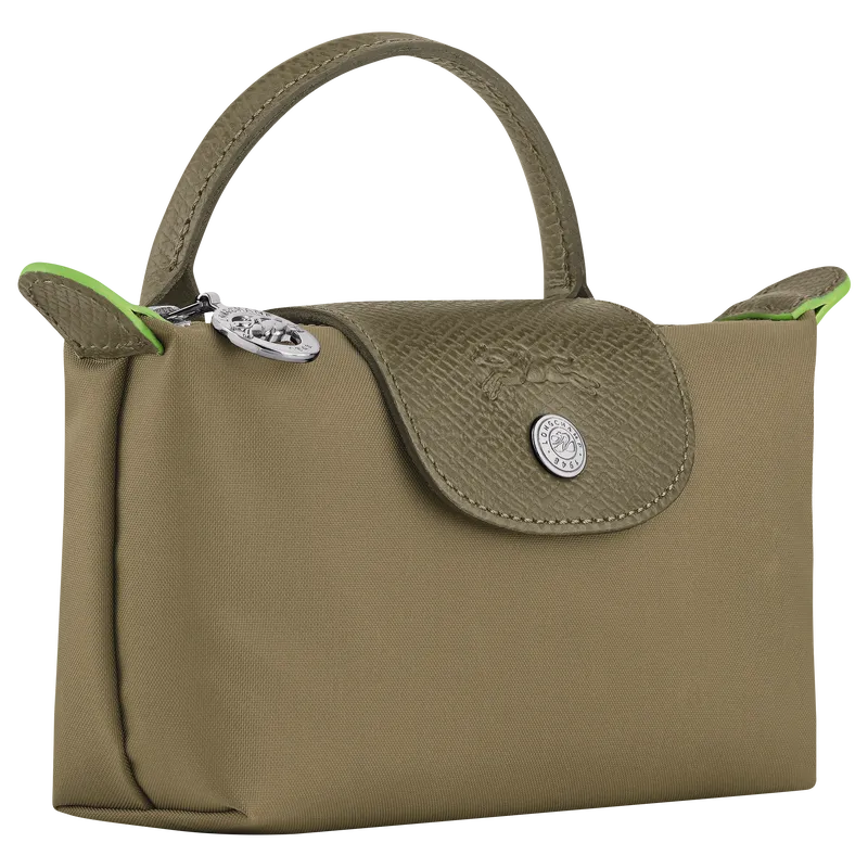 Le Pliage Green Pouch with handle