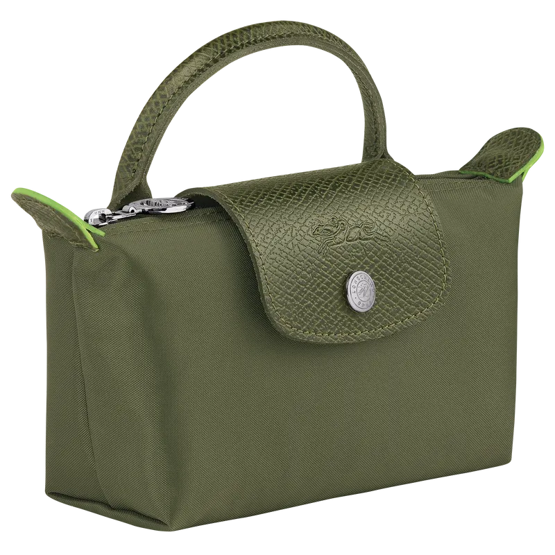 Le Pliage Green Pouch with handle