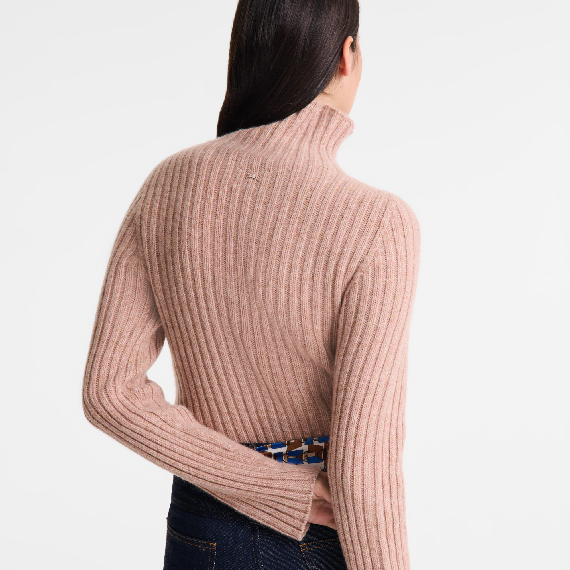 High neck sweater