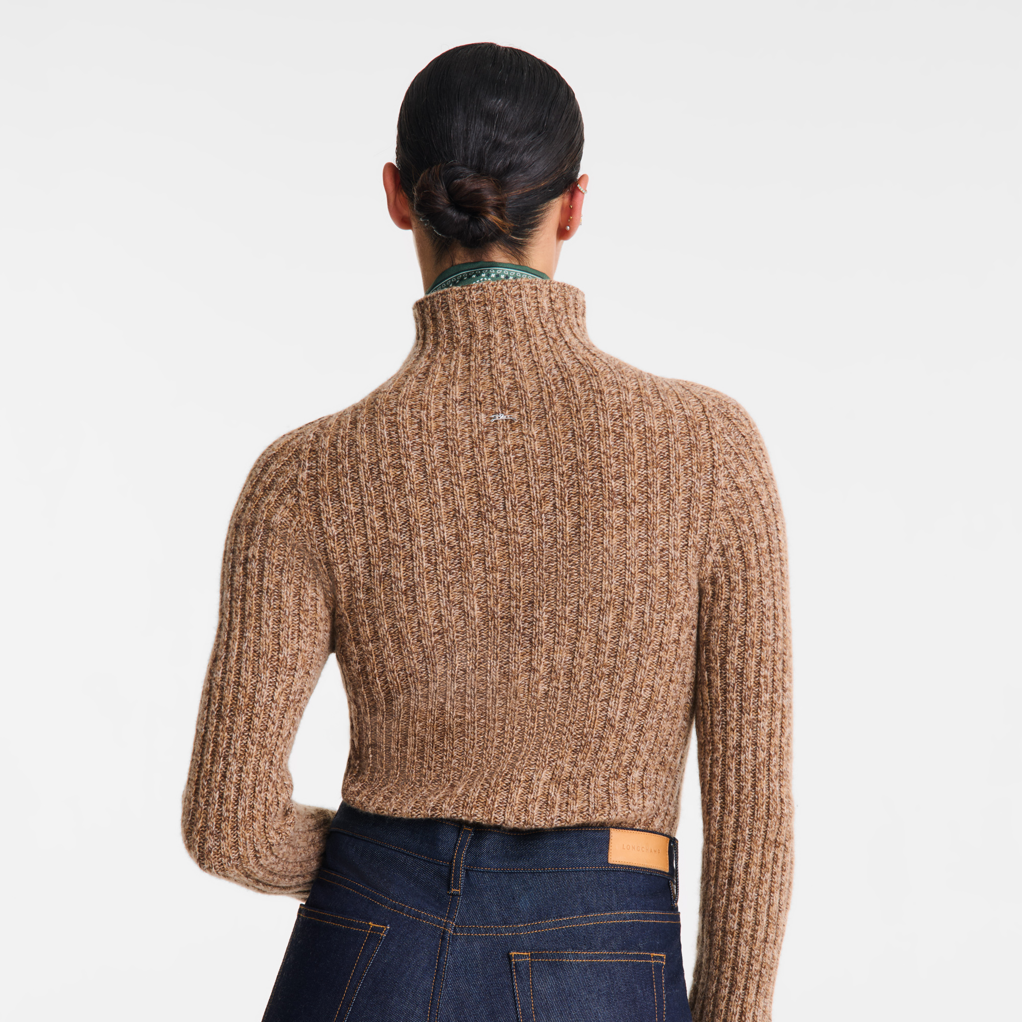 High neck sweater